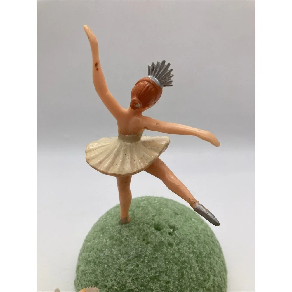VINTAGE SET 5 PLASTIC BALLERINA FIGURES CAKE TOPPERS Birthday Cake Cupcake